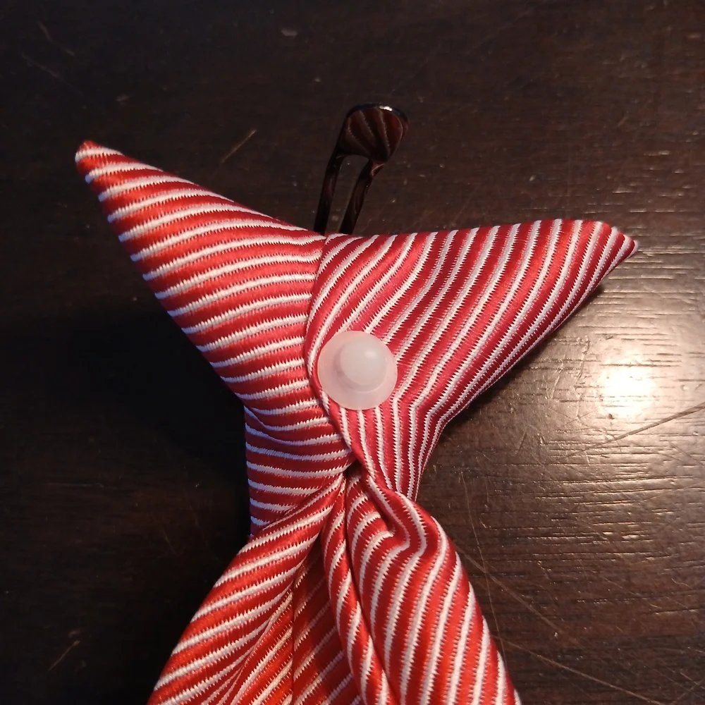 George Red Striped Men's Tie